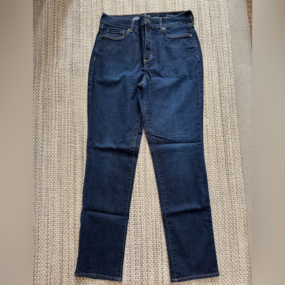 Eddie Bauer Women's High Rise Jeans in Deep Blue